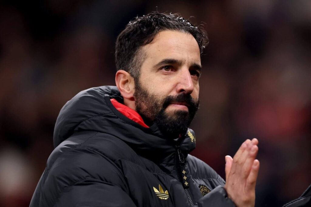 Amorim during a Manchester United game in December 205.