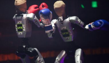 Chinese robot boxing draws crowds in San Francisco
