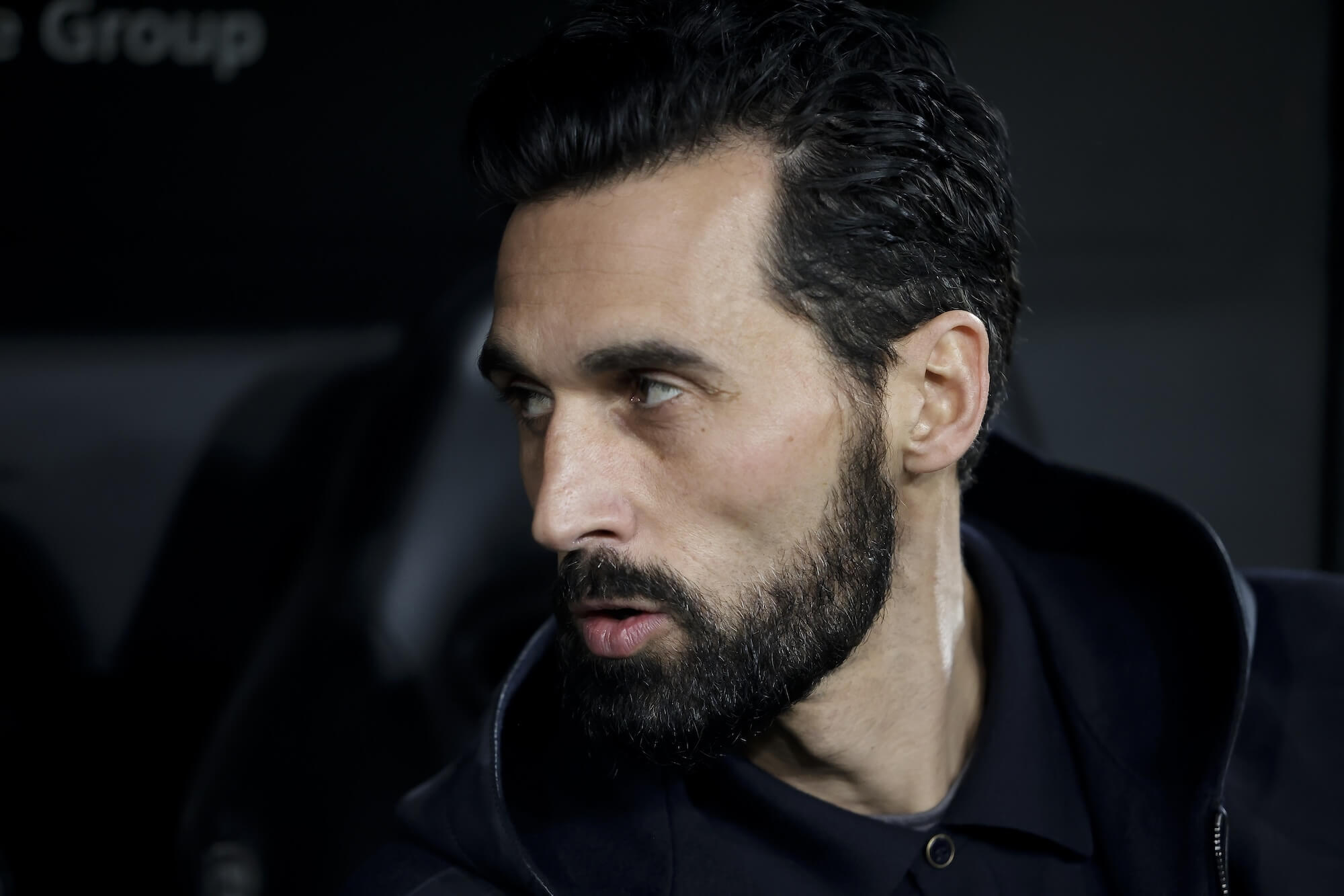 Arbeloa on the bench at Valencia on Sunday