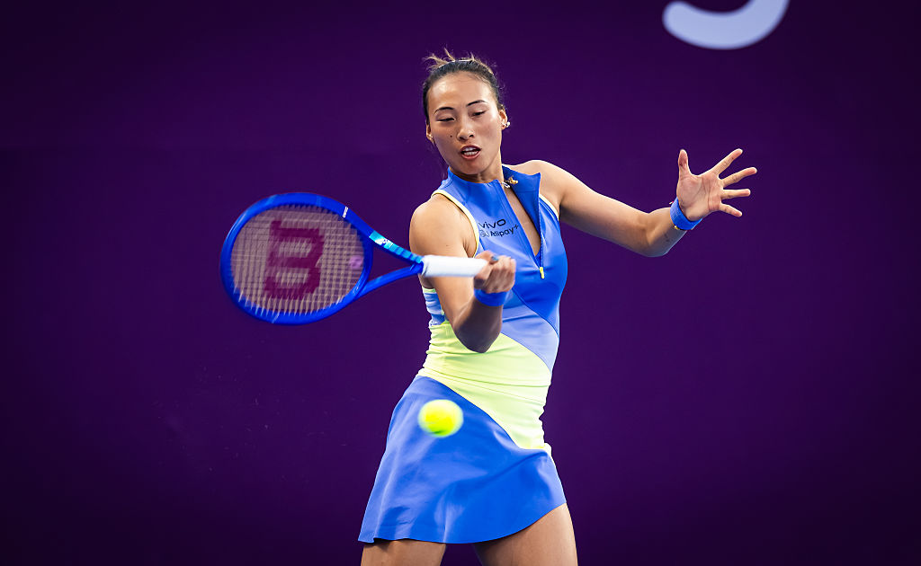 Zheng holds on in three to set up meeting with Rybakina in Doha