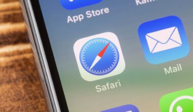 An image of an iPhone screen showing the Safari app icon in the center