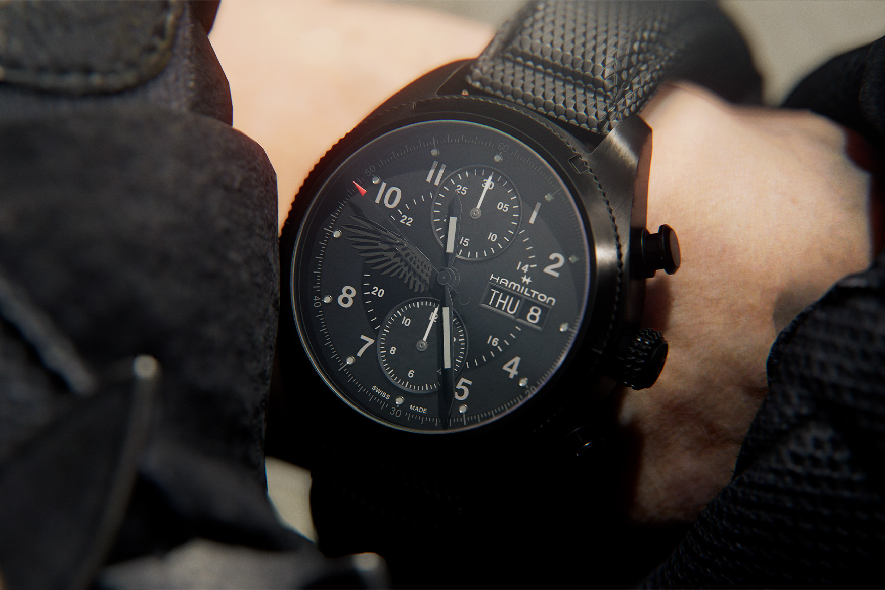 Hamilton resident evil khaki field chrono 3