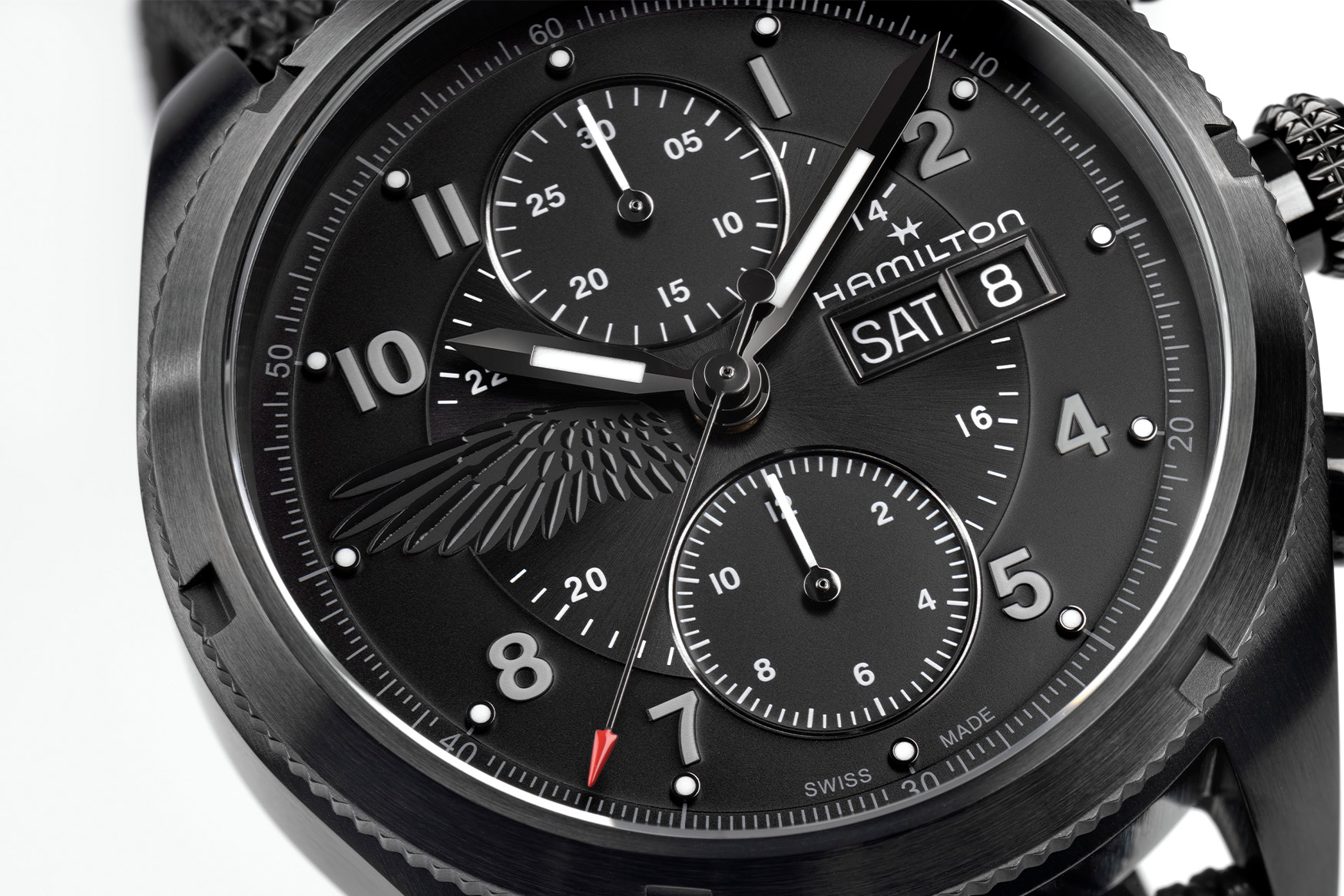 Hamilton resident evil khaki field chrono dial