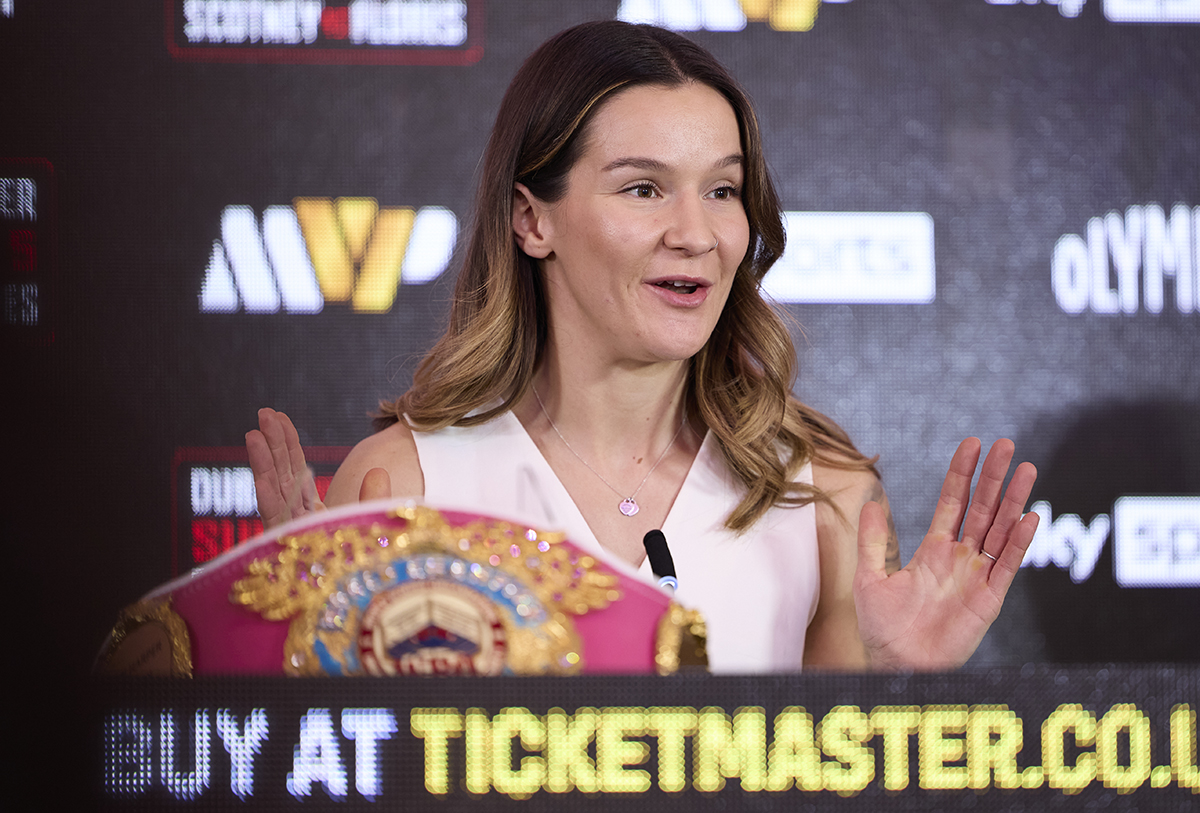 Terri Harper insists she can take care of business against Caroline Dubois. Photo: Mark Robinson, MVP Dubois vs Harper