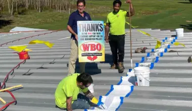 IBHOF thanks WBO for assistance in funding roof repairs