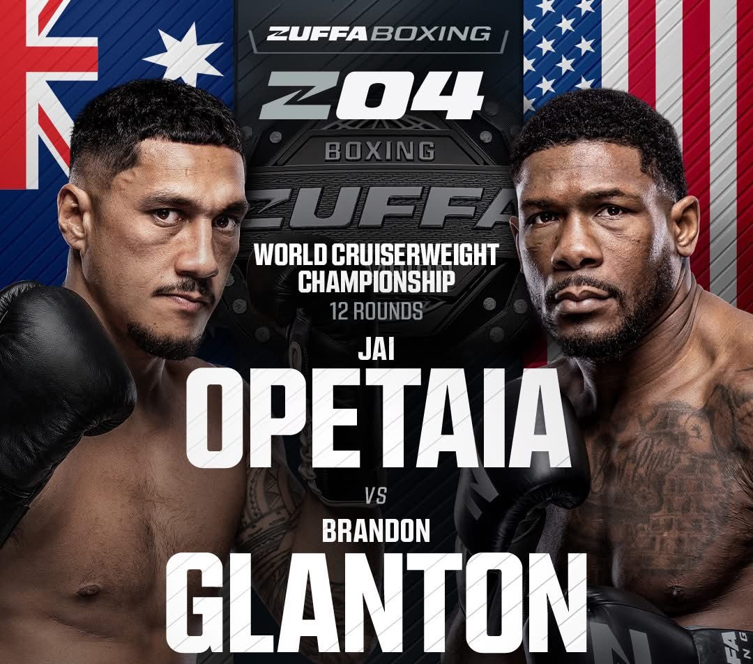 Zuffa Boxing Announced Jai Opetaia vs Brandon Glanton on March 8 For Inaugural Zuffa Title