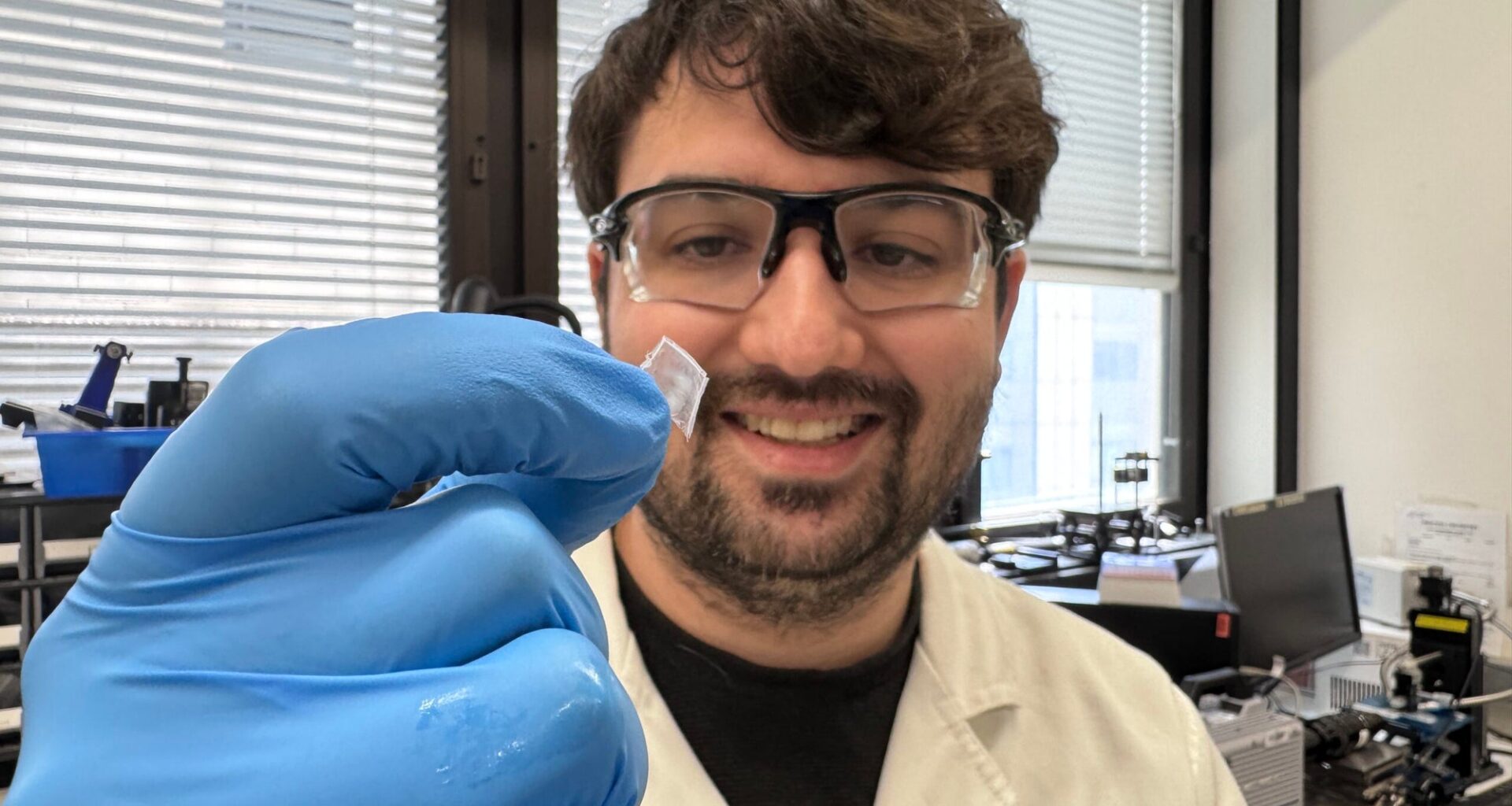 Flexible nylon film generates electricity from compression