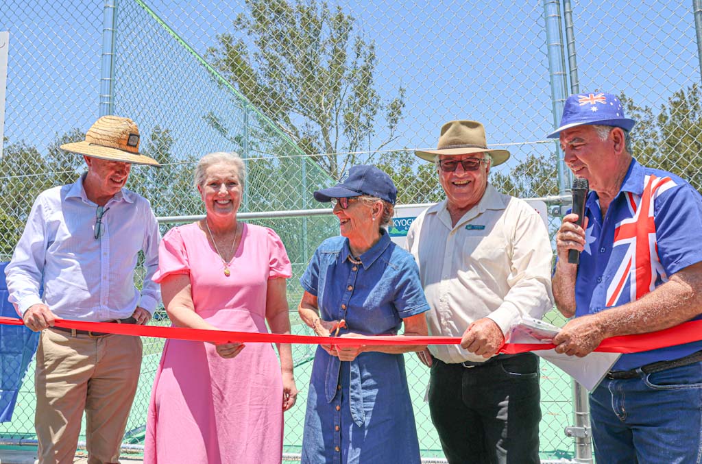 Village tennis courts upgraded from clay to concrete for flood resilience