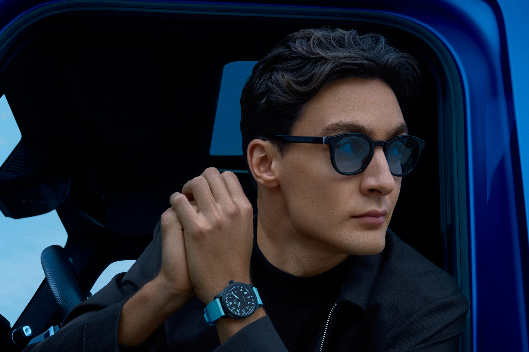 IWC George Russell Pilot Headshot