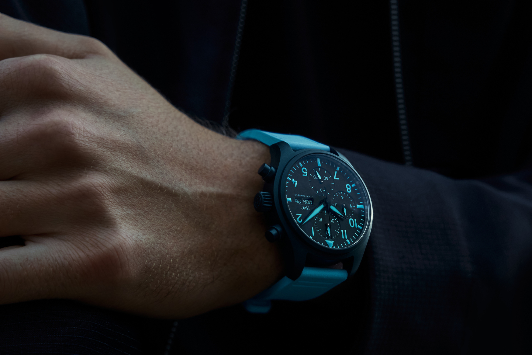 IWC George Russell pilot chronograph wrist