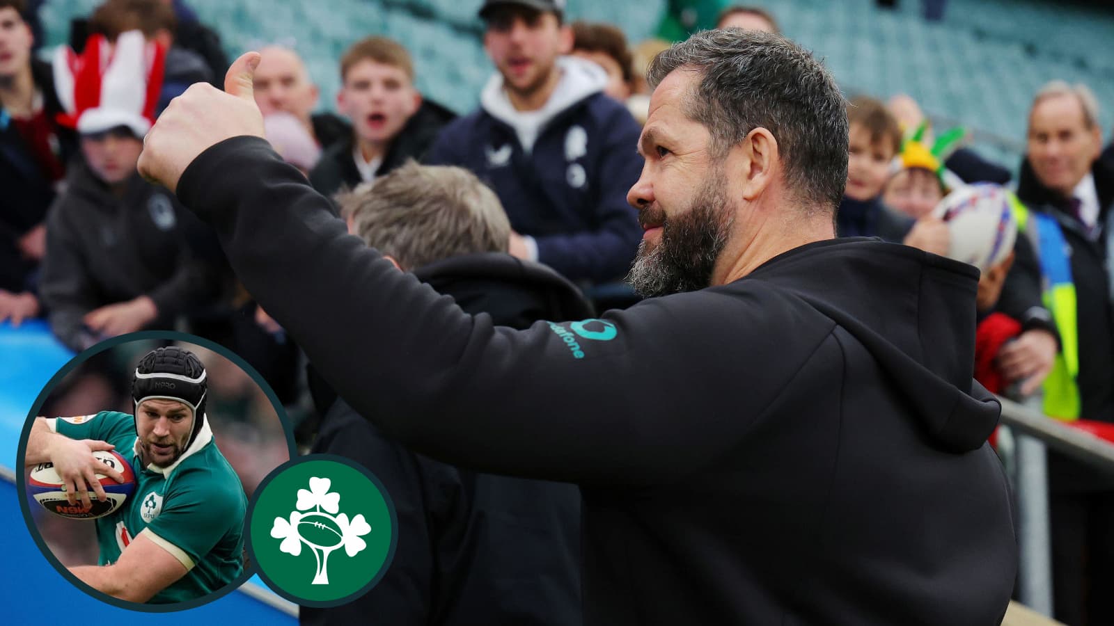 Andy Farrell and Caelan Doris react to 'reference point' performance against England