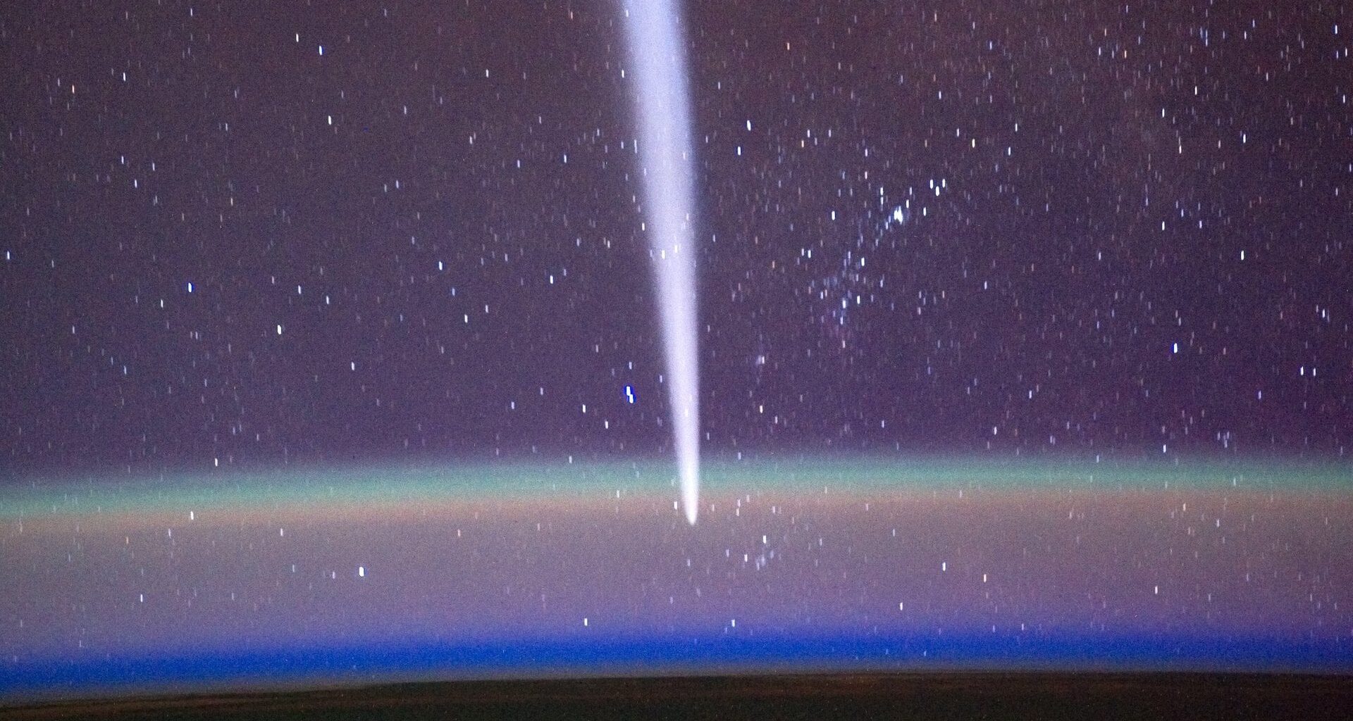 Sungrazer W3 Lovejoy as seen from the International Space Station, post perihelion. Credit: NASA/Dan Burbank.