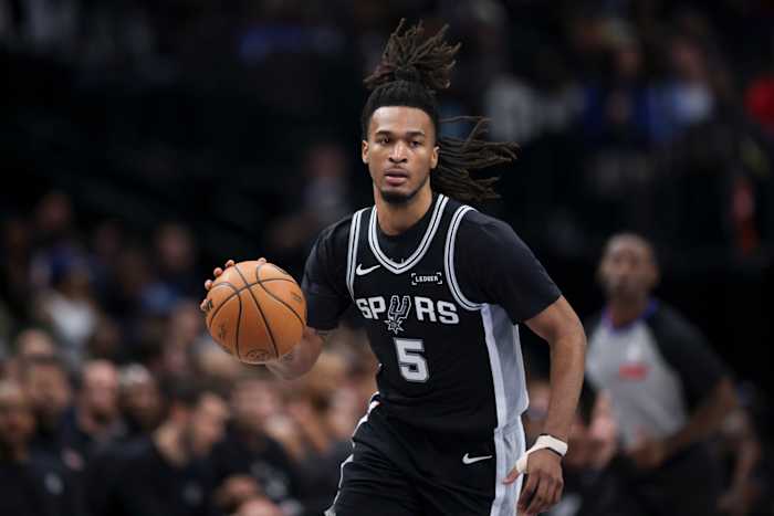 Spurs’ Stephon Castle wins Western Conference Player of the Week award after 40-point triple-double