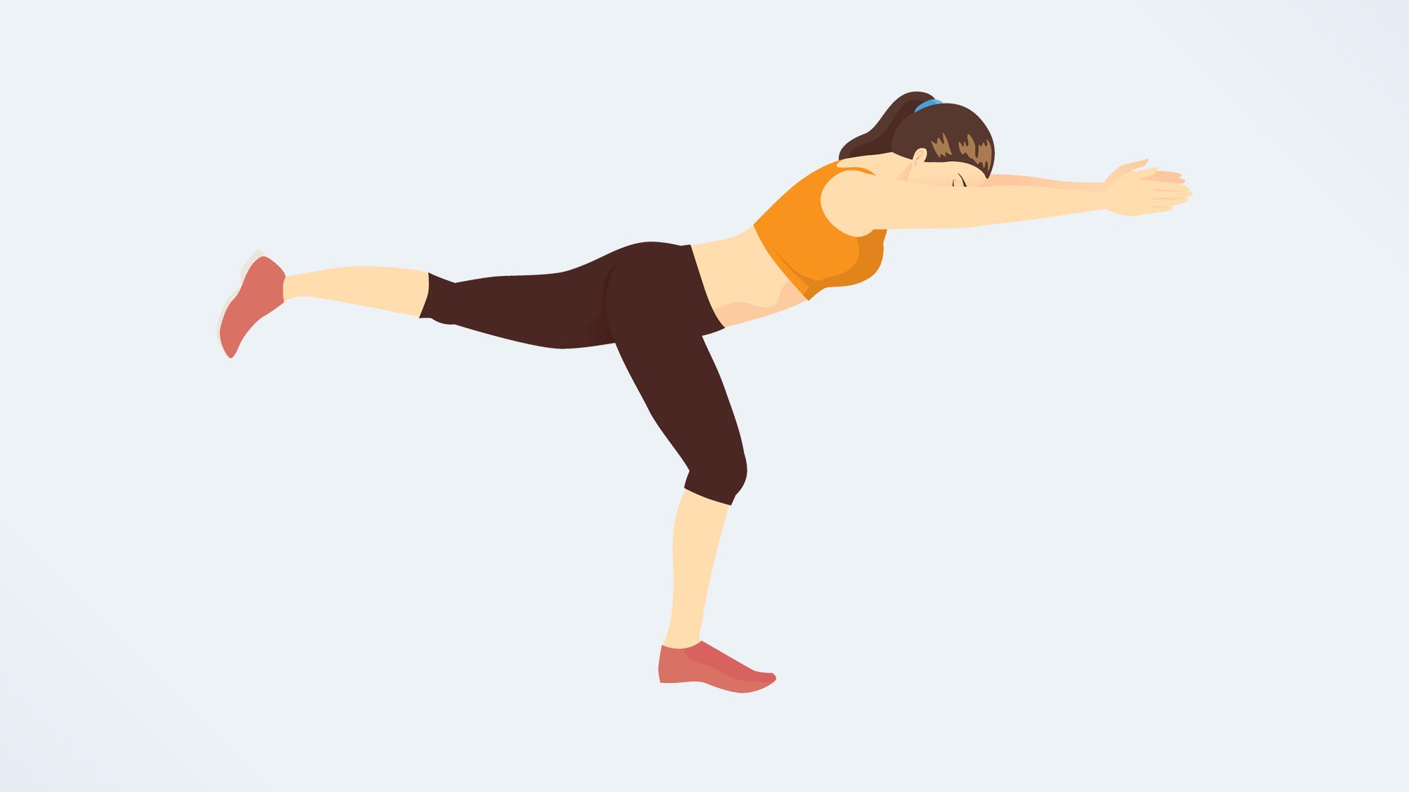 Single-leg airplane hold