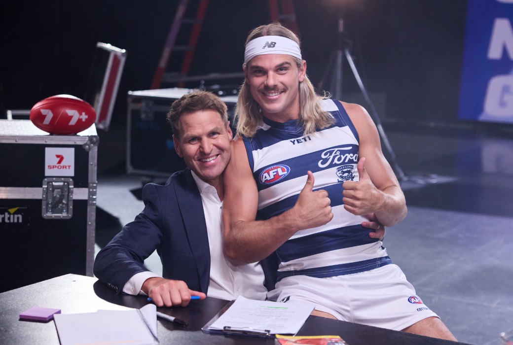 Seven AFL promo... let the dad jokes roll