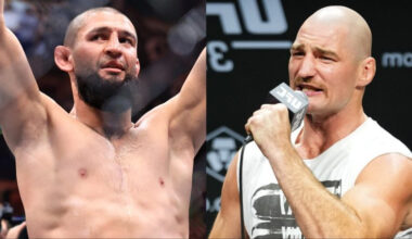 Khamzat Chimaev and Sean Strickland