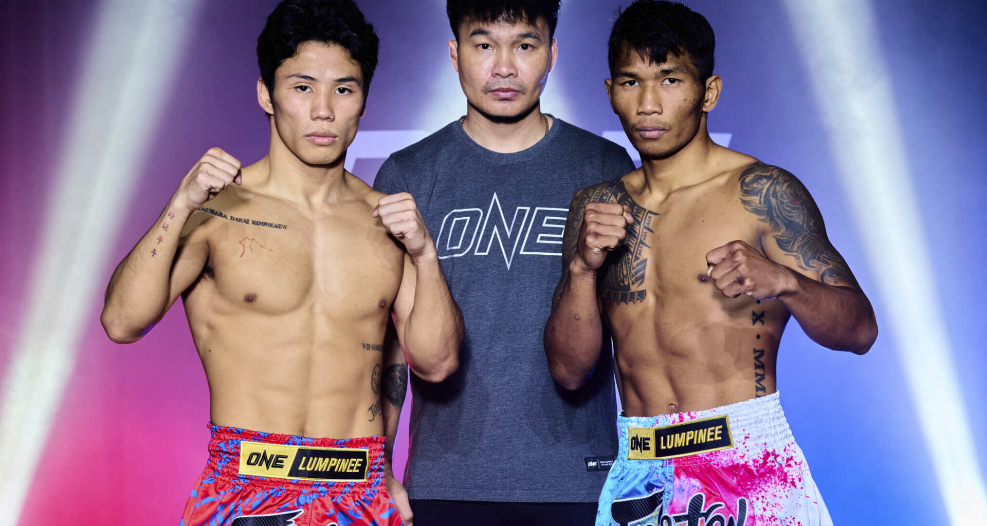 Muay Thai stars Komawut FA Group and Samingdam NF Looksuan face off ahead of ONE Friday Fights 141