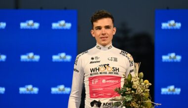 After first race for new team Michael Leonard heads a WorldTour classification