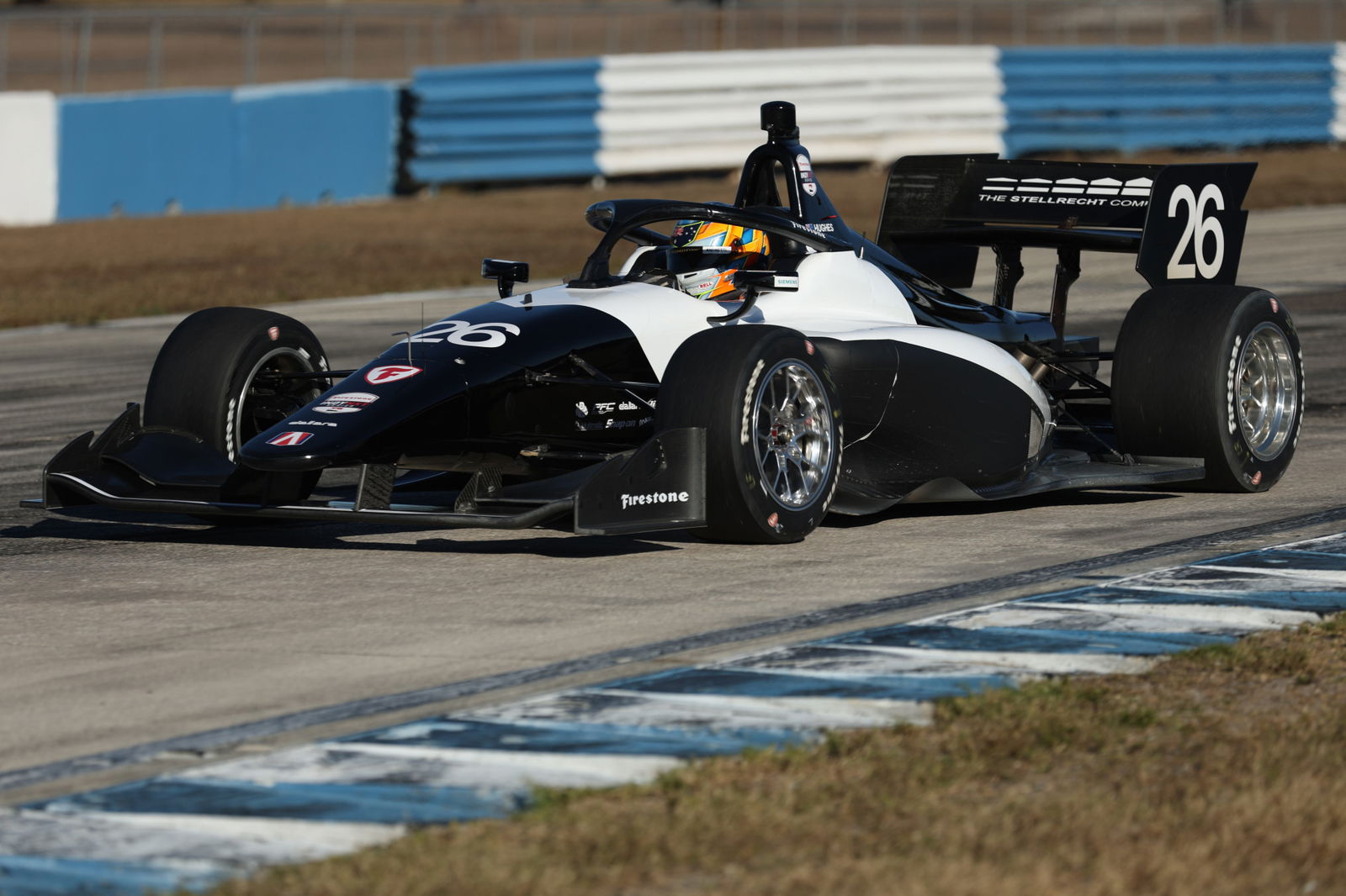 Lochie Hughes during Indy NXT testing at Sebring.