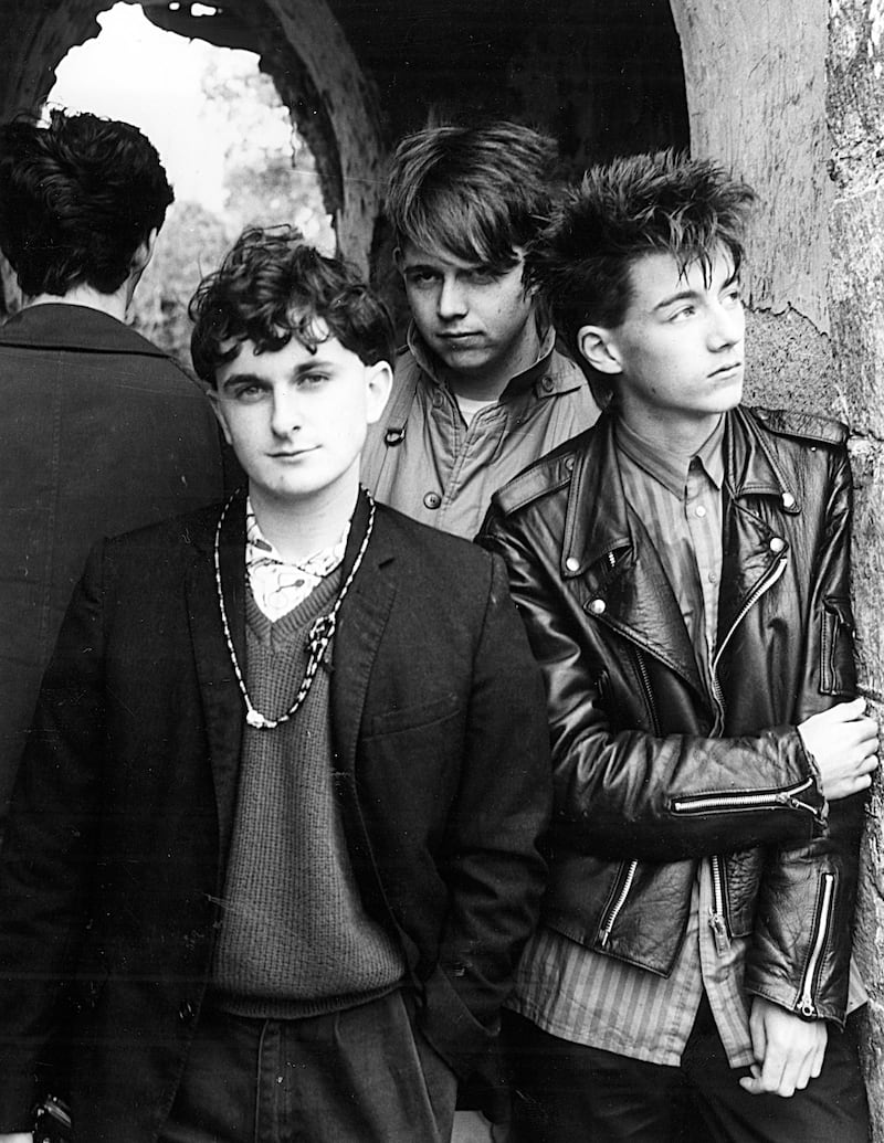 Cork band Cypress, Mine! in 1984: Mark Healy, Ciarán Ó Tuama, Denis O'Mullane and Ian Olney
