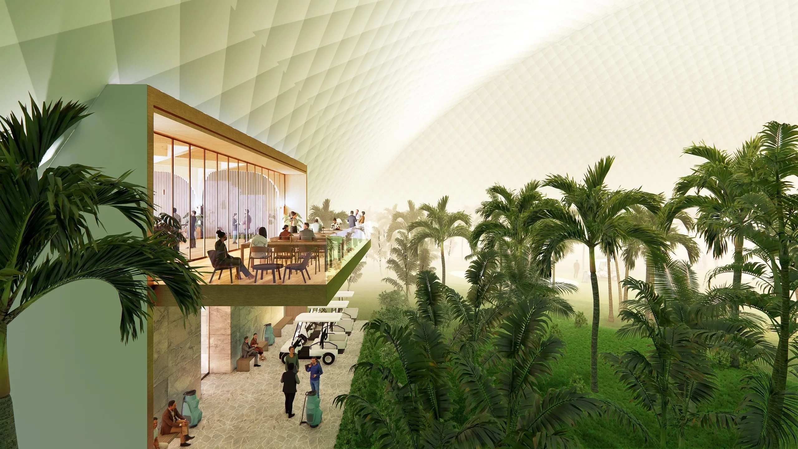 Indoor Golf Course, Megalodome Golf