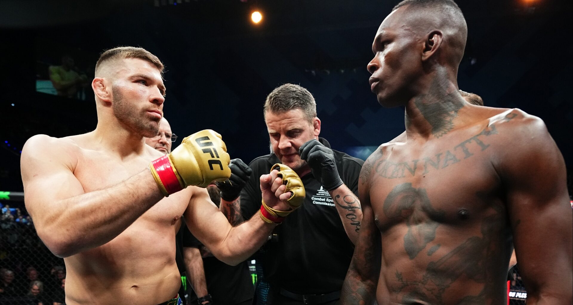 Dricus du Plessis and Israel Adesanya face off at UFC 305