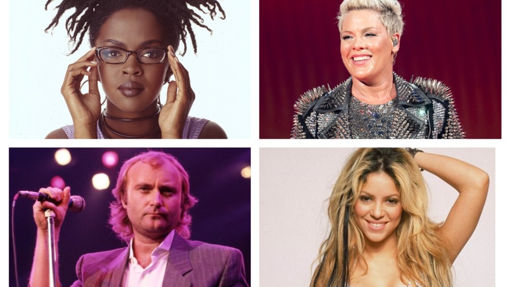 Shakira, Lauryn Hill, Pink, Phil Collins, More