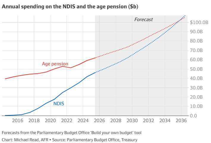 Annual NDIS spending