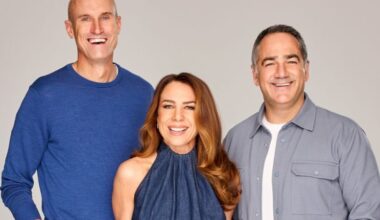 (L-R) Ryan Fitzgerald, Michael Wipfli, and Kate Ritchie.