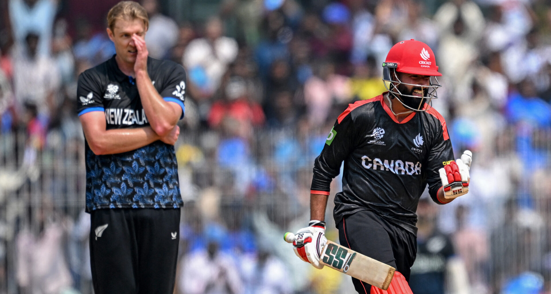 Canada's Yuvraj makes history but New Zealand advance