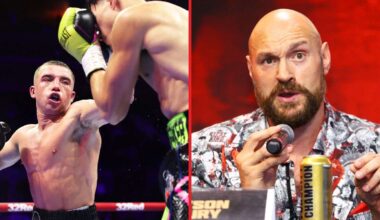 Tyson Fury reacts to Nick Ball losing title via brutal KO and targets ’embarrassing haters’