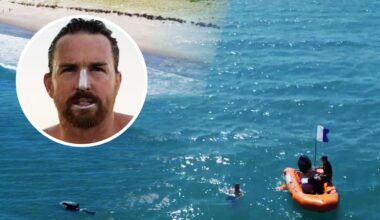 Orca spotted at Pāpāmoa Beach while New Zealand swimmer Jono Ridler attempts world record