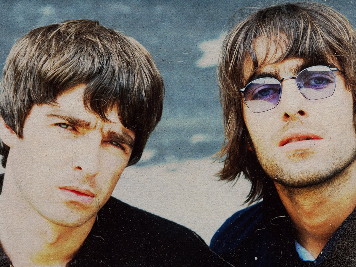Oasis - Liam Gallagher - Noel Gallagher - July 1996 - Jill Furmanovsky