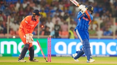 Abhishek Sharma has been dismissed early in consecutive matches against spinners. (PTI)