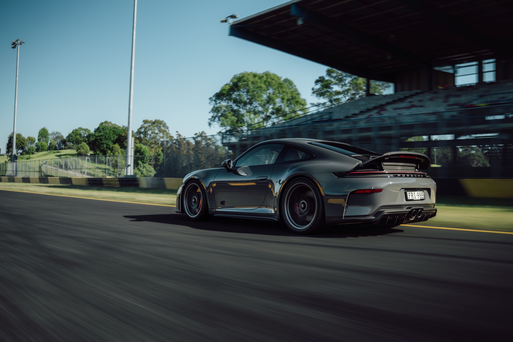 Porsche 911 GT3 Touring on track