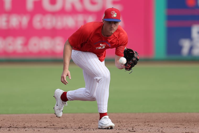 Shortstop Aidan Miller is among the top prospects in the Phillies system.