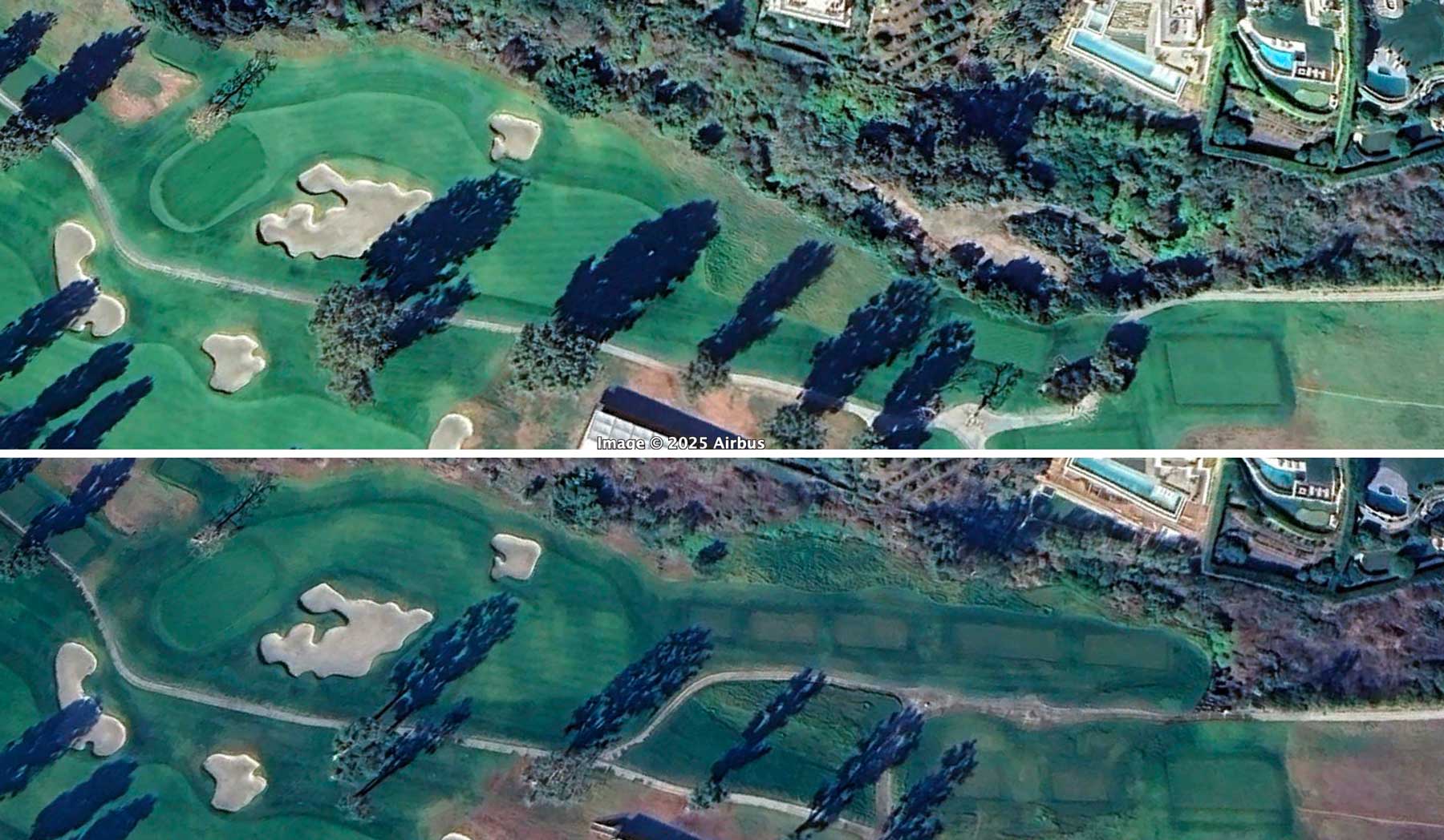 Riviera Country Club 4th hole changes