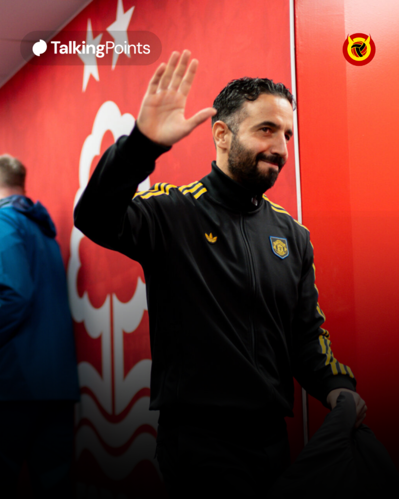 Ruben Amorim talking point graphic.