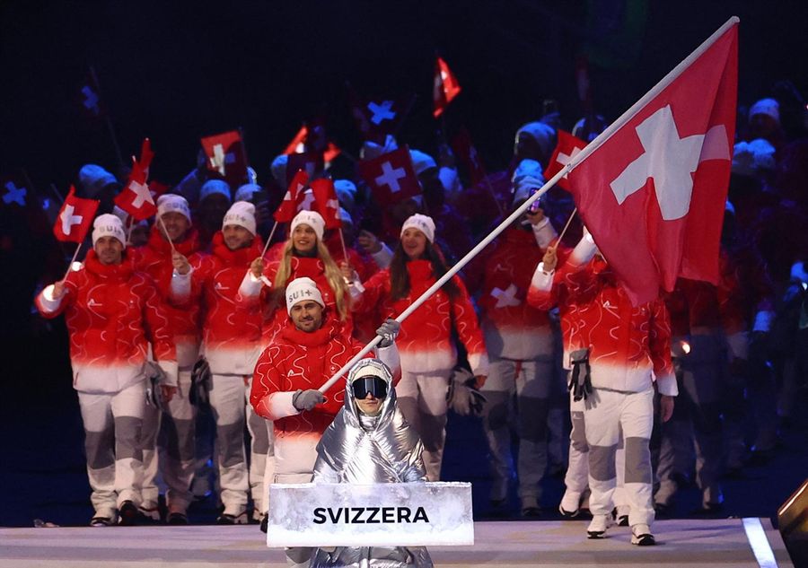 NHL winger Nino Niederreiter leads Switzerland into opening ceremony