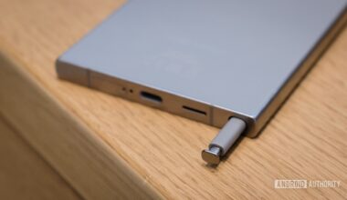 Samsung Galaxy S24 Ultra S Pen inserted