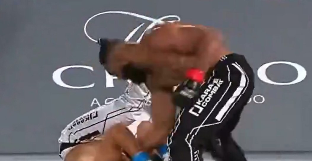 Watch! Forgotten UFC Fighter Knocks Out Former Olympic Boxer At Karate Combat 59