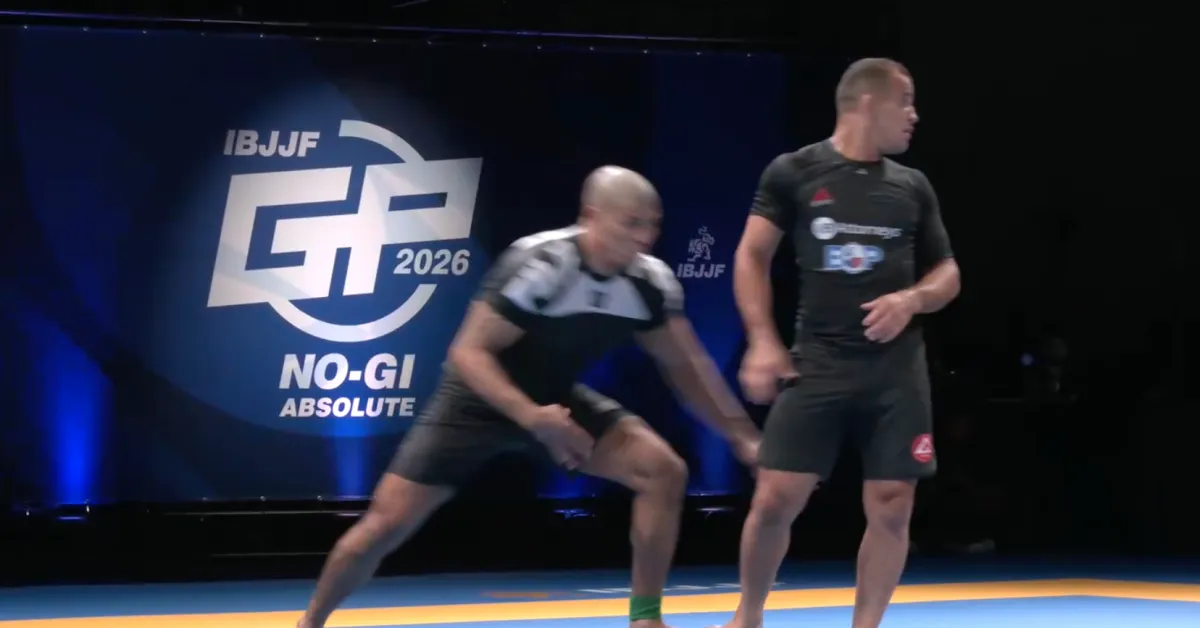 Oops! Victor Hugo takes down distracted Marinho, wins 2026 IBJJF No Gi Absolute GP title