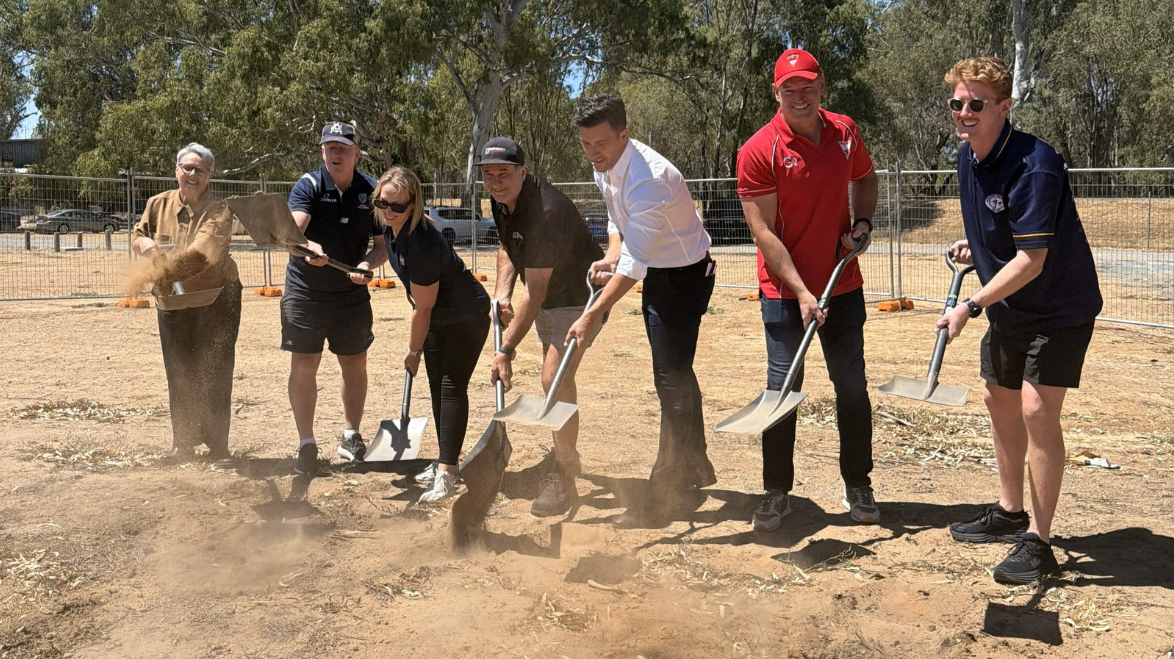 Sod turned on new pavilion for Shepparton Swans