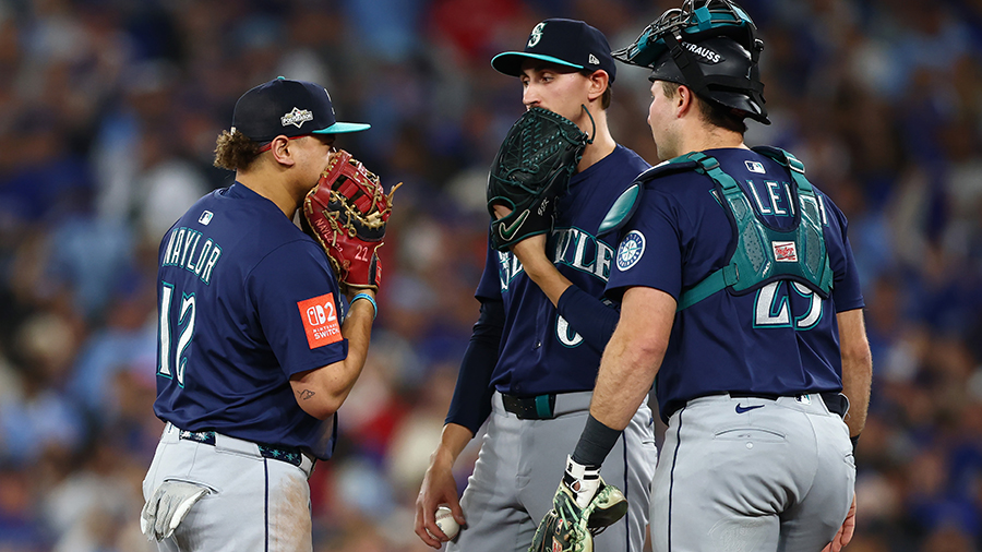 Seattle Mariners Josh Naylor George Kirby Cal Raleigh 2025 ALCS...