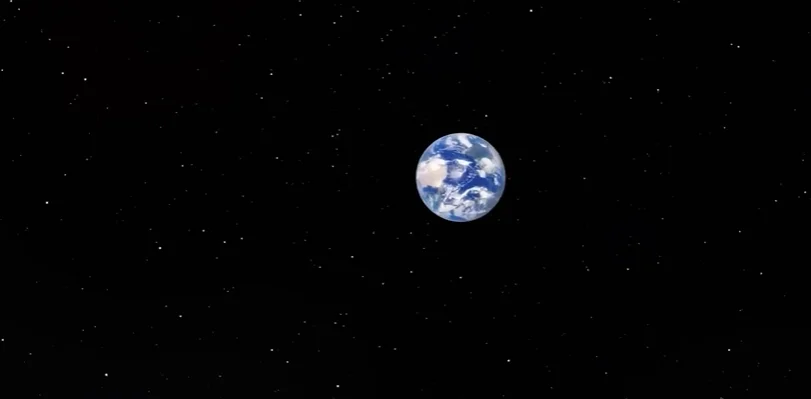 Simulation showing what it would look like to go around Earth at the speed of light is absolutely wild