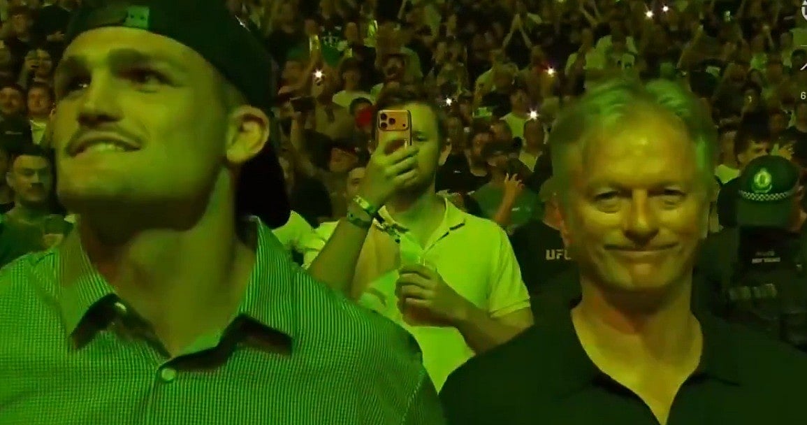 Steve Waugh (Right) at the event.