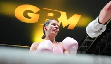 Terri Harper pictured in her 2025 title defense against Natalie Zimmermann.