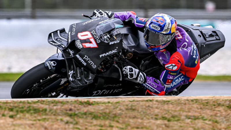 Toprak Razgatlioglu on 2026 Yamaha MotoGP bike