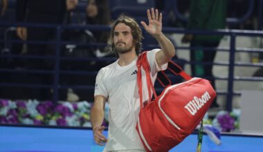 Tsitsipas crashes out of Dubai, faces biggest ranking drop in nearly eight years