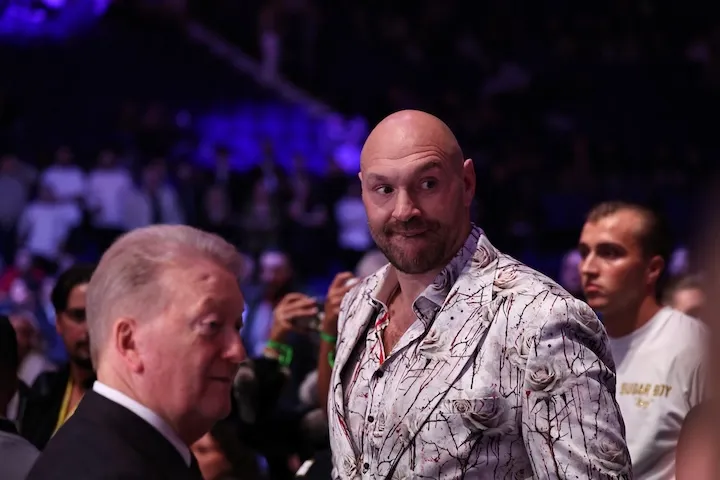 Frank Warren says Tyson Fury will be an interested spectator at Wardley-Dubois